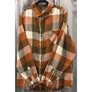 Alpine Design Men's Brushed Flannel Long Sleeve Shirt Size XXL Orange